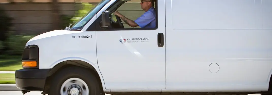 KIC Refrigeration service vehicle serving Beloit area